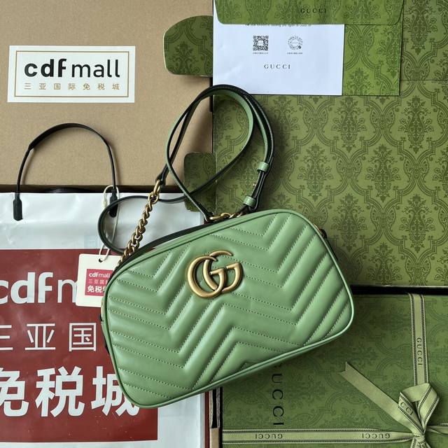 原厂皮配 Cdfmall三亚免税店手提袋 令人欲罢不能的美包你收了吗 Gg Marmont系列 优雅精巧的设计可是俘获了不少少女的芳心 同时也是全球达人必备的百