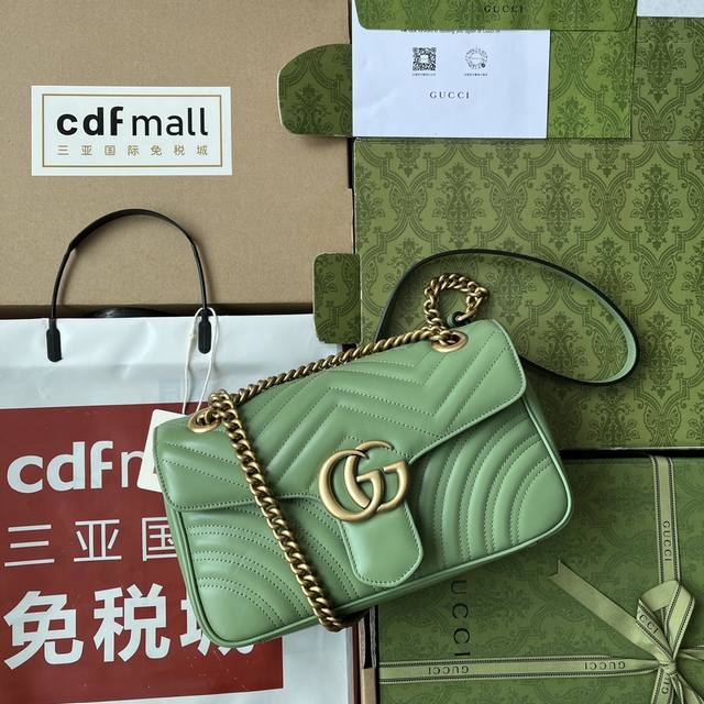 原厂皮配 Cdfmall三亚免税店手提袋 令人欲罢不能的美包你收了吗 Gg Marmont系列 优雅精巧的设计可是俘获了不少少女的芳心 同时也是全球达人必备的百