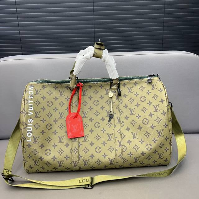 Louisvuitton 路易威登 Keepall 旅行袋 手提包袋 机场包 采用精湛镶嵌细工 实物拍摄 原厂原版面料 配送防尘袋 50 X 28 Cm - 点击图像关闭