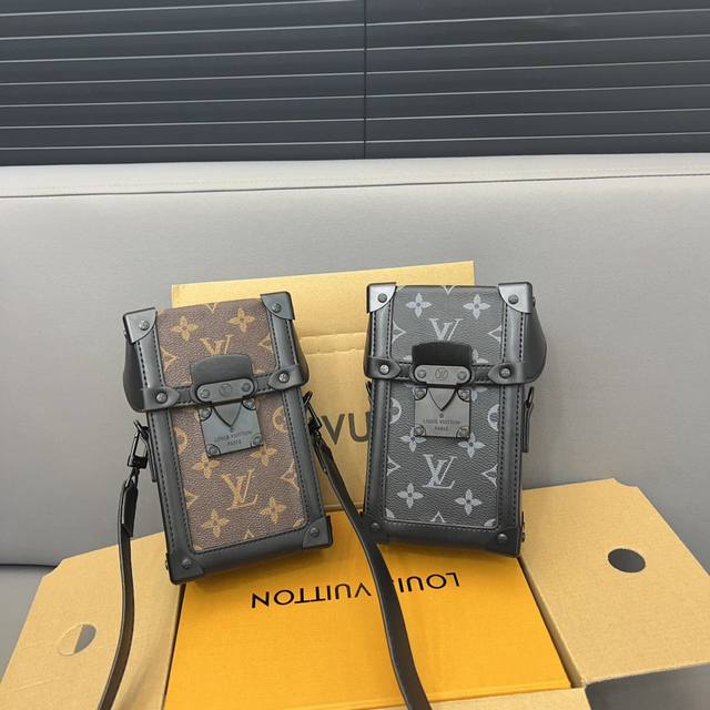 Louisvuitton 路易威登trunk Vertical 盒子包 小方包 男女通用单肩斜挎包 小箱子 实物拍摄 采用原厂原版面料 防尘袋 飞机礼盒 11