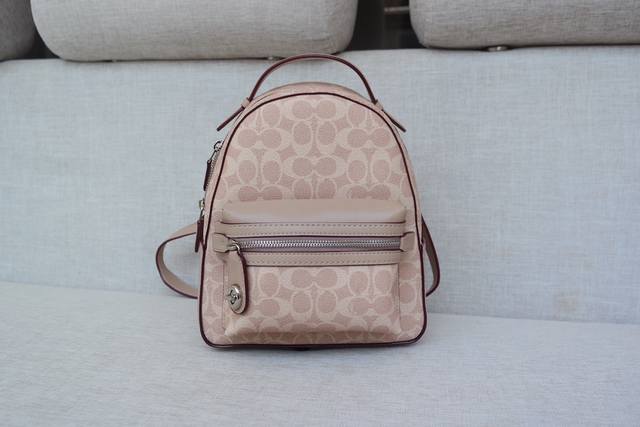 蔻驰coach32 蔻驰女士双肩包 背包 中号书包 尺寸25*22