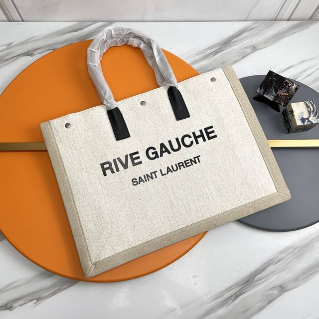 横款 _ Rive Gauche Tote Bag 左岸购物袋 从定制麻布料到五金在到丝印 每一个细节我都要求完美 Zp购入开模定制 说真的 这是我遇到过最难做