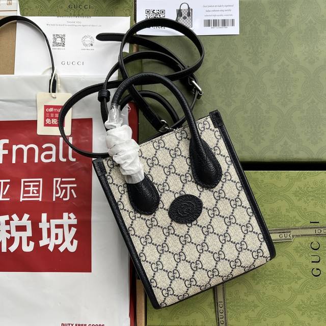 原厂皮配 Cdfmall三亚免税店手提袋 Gg Retro Mini Tote吹爆这只迷你小托特 很庆幸能够全网第一个拿到这个包 完全就是我的菜 最近的心动款之