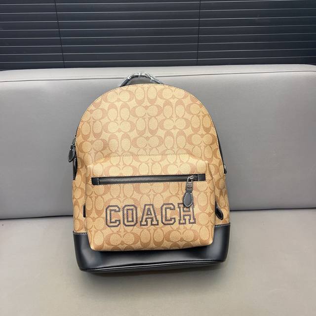 Coach 蔻驰 Graham双肩包 男女通用大容量背包 经典logo搭配原厂工艺材质 休闲百搭 采用精湛镶嵌细工 实物拍摄 原厂原版面料 配送防尘袋 32 X