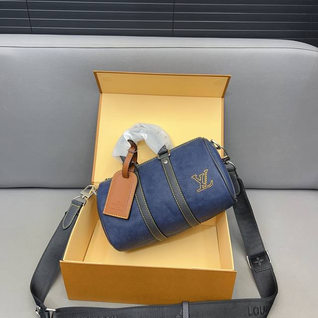 Louisvuitton 路易威登 Keepall 25 系列手袋 印花手提斜挎包 单肩包 采用精湛镶嵌细工 实物拍摄 原厂原版面料 配送小票 防尘布袋 折叠礼