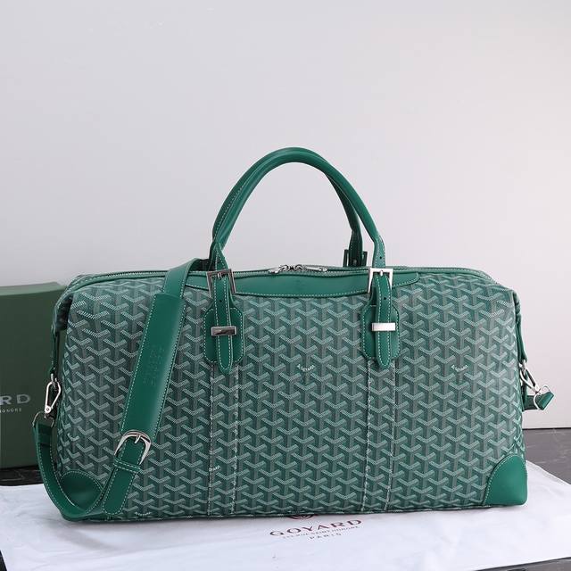 必卖款 Goyard Boeing 旅行袋 去旅行 去健身 去度假时尚必备王者存在一眼就爱上了 颜色 棕色 绿色 蓝色 灰色 黑色 现货stock 尺寸 45*