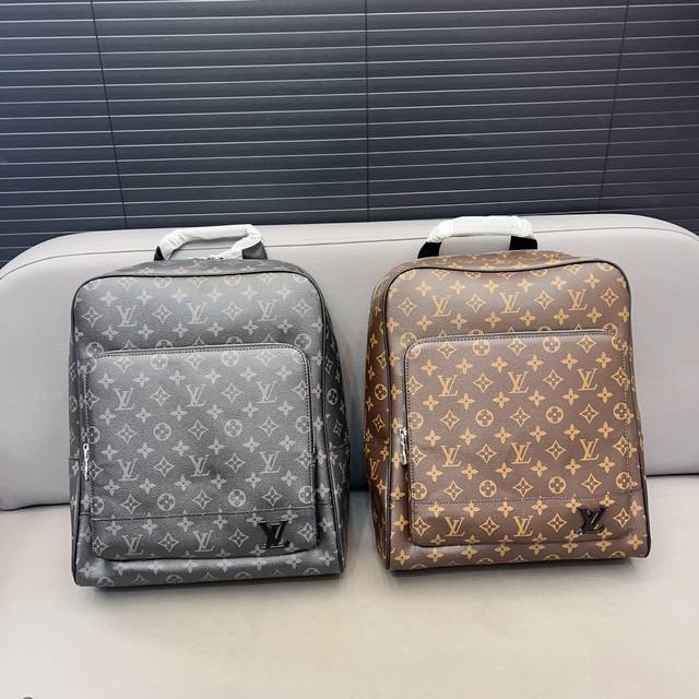 Louisvuitton 路易威登 Adrian双肩包 男士背包 书包 电脑包采用精湛镶嵌细工 经典百搭 实物拍摄 原厂原版面料 配送防尘袋 30 X 39 C