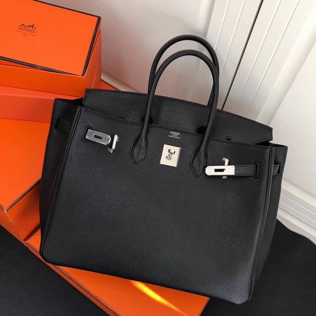 3个尺寸 Herm-Birkin银扣 皮料升级进口头层牛皮 Hermes Birkin 是爱马第五任总裁jean Louis Dumas 为法国女歌星jean