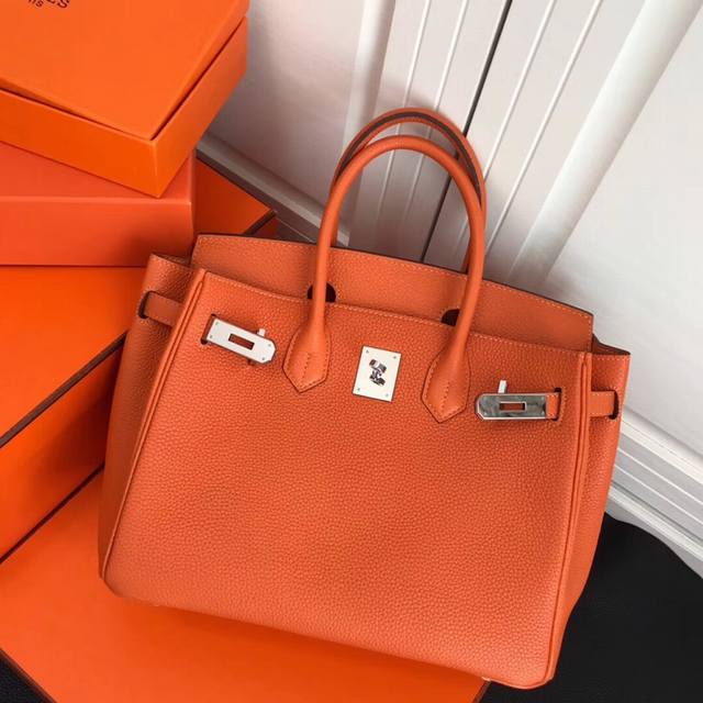 3个尺寸 Herm-Birkin银扣 皮料升级进口头层牛皮 Hermes Birkin 是爱马第五任总裁jean Louis Dumas 为法国女歌星jean