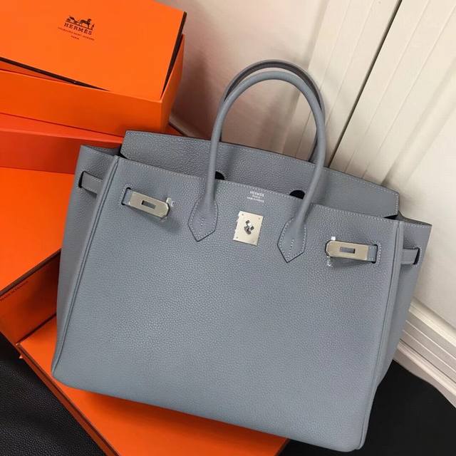 3个尺寸 Herm-Birkin银扣 皮料升级进口头层牛皮 Hermes Birkin 是爱马第五任总裁jean Louis Dumas 为法国女歌星jean