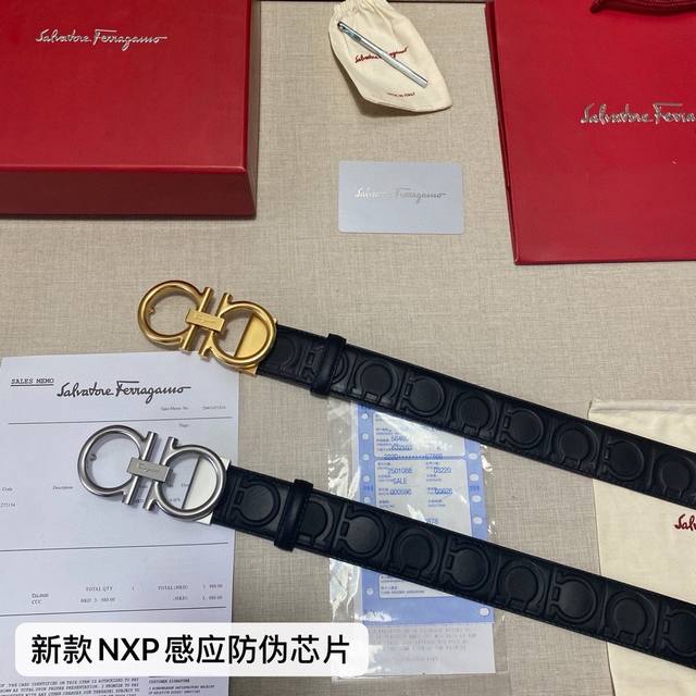 品牌：菲拉格慕ferragamo 芯片款 等级：原版品质.头层牛皮 专柜售经典爆款开模。油边精致 电脑车线 手感柔软.实物拍摄无修饰 上身效果超好、长度可裁剪.