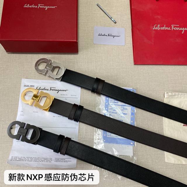 品牌：菲拉格慕ferragamo 芯片款 等级：原版品质.头层牛皮 专柜售经典爆款开模。油边精致 电脑车线 手感柔软.实物拍摄无修饰 上身效果超好、长度可裁剪.