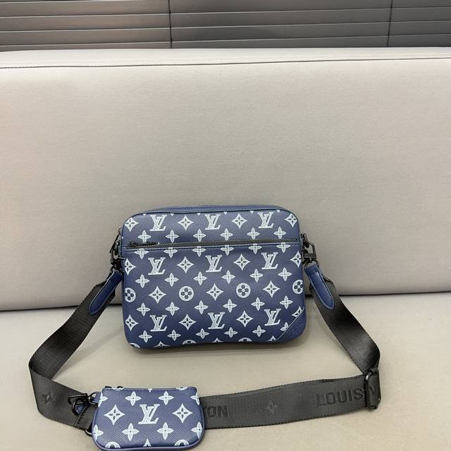 Louisvuitton 路易威登 Trio三合一 邮差包 单肩包 男女通用斜挎包 采用精湛镶嵌细工，经典百搭 实物拍摄 原厂原版面料 配送防尘袋 礼盒 25