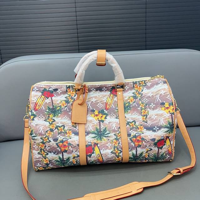 Louisvuitton 路易威登 Precol系列 Keepall旅行袋 手提包袋 机场包 采用精湛镶嵌细工，实物拍摄 原厂原版面料 配送 防尘袋 50 X