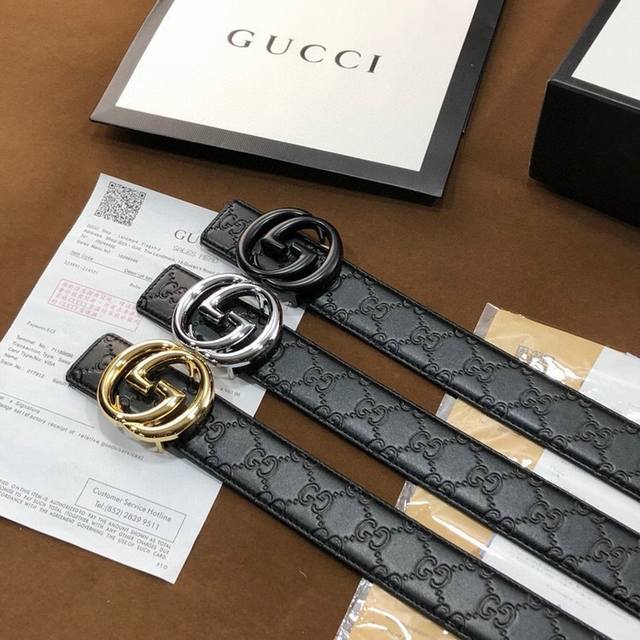 品牌：Gucci 配礼盒 等级：原版品质.头层牛皮 、专柜售经典爆款开模。油边精致 电脑车线 手感柔软.实物拍摄无修饰 上身效果超好.配专柜全套包装.送礼自带首