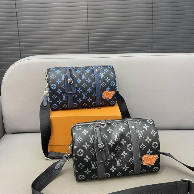 Louisvuitton 路易威登 City Keepall 圆筒包 单肩包手袋 情侣款斜挎包 采用精湛镶嵌细工，经典百搭 实物拍摄 原厂原版面料 配送防尘袋