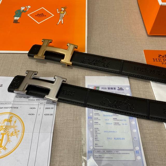 品牌：爱马仕hermes 钢扣 等级：原私单货.头牛层皮 专柜售、堪正比品！油精边致 电车脑线 手柔感软.实物摄拍无修饰 上效身果超好、.配专柜套全包装.送自礼