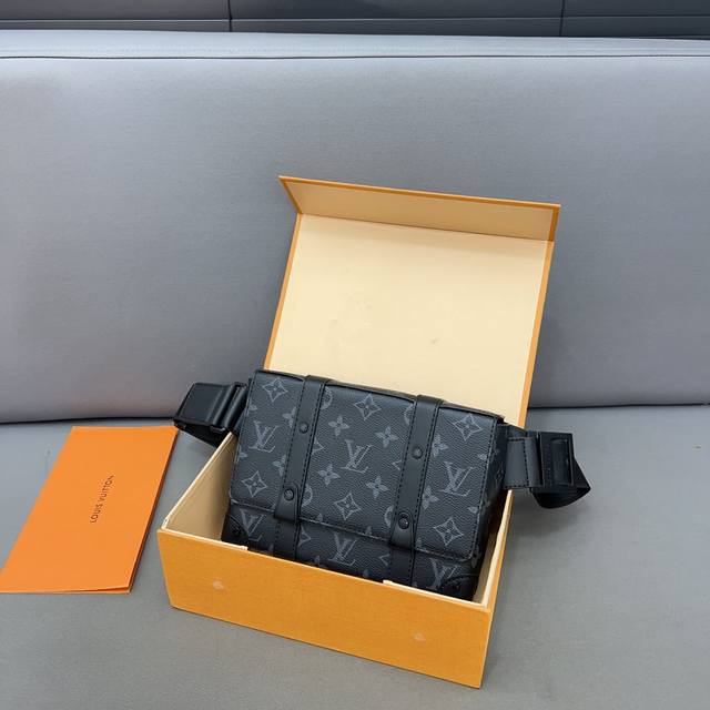 Louisvuitton 路易威登 Trunk单肩包 手袋 腰包 男士斜挎胸包 采用精湛镶嵌细工，经典百搭 实物拍摄 原厂原版面料 配送防尘袋 礼盒 15 X