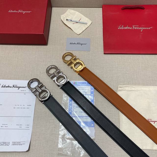 品牌：菲拉格慕Ferragamo 芯片款 等级：原版品质.头层牛皮 专柜售经典爆款开模。油边精致 电脑车线 手感柔软.实物拍摄无修饰 上身效果超好、长度可裁剪.