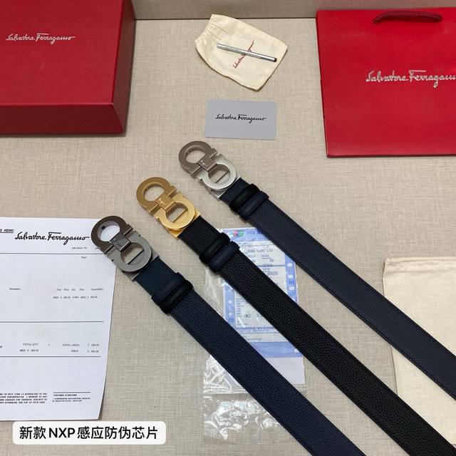 品牌：菲拉格慕Ferragamo 芯片款 等级：原版品质.头层牛皮 专柜售经典爆款开模。油边精致 电脑车线 手感柔软.实物拍摄无修饰 上身效果超好、长度可裁剪.