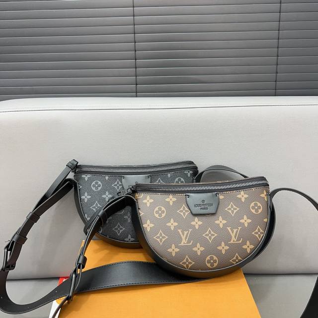 Louisvuitton 路易威登 Moon 月亮包单肩斜挎包 采用精湛镶嵌细工，实物拍摄 原厂原版面料 配送防尘布 24 x 16cm。