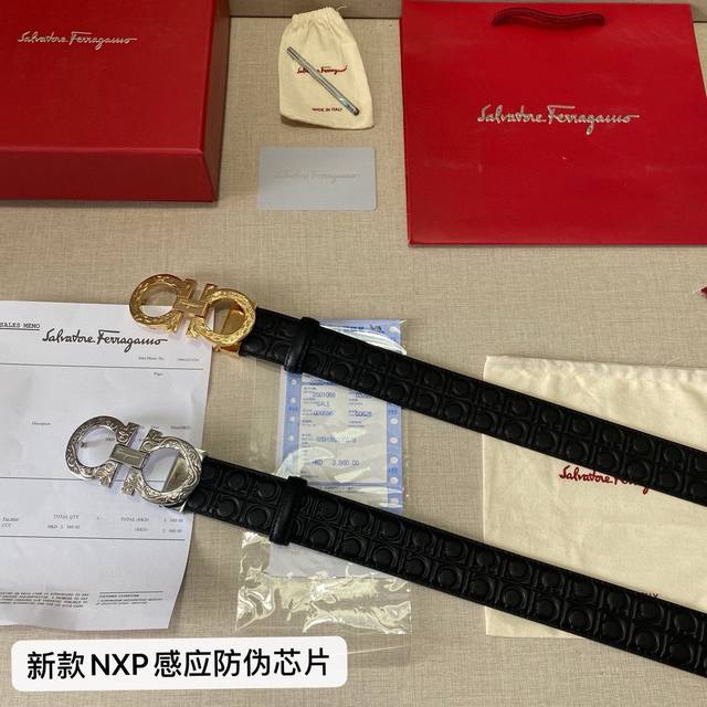 品牌：菲拉格慕ferragamo 芯片款 等级：原版品质.头层牛皮 专柜售经典爆款开模。油边精致 电脑车线 手感柔软.实物拍摄无修饰 上身效果超好、长度可裁剪.