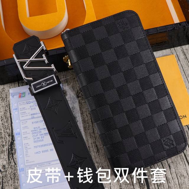 品牌：Lv.易路威登双件套 型号：木盒装，皮带+钱包，两件套 等级：意大利进口百分百头层牛皮，Lv.易路威登，世界著名奢侈品品牌，经典十字纹系列，进口头层牛皮， - 点击图像关闭