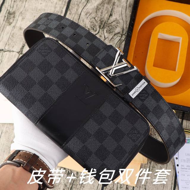 品牌：Lv.易路威登双件套 型号：木盒装，皮带+钱包，两件套等级：意大利进口百分百头层牛皮，Lv.易路威登，世界著名奢侈品品牌，经典格子系列，黑格 咖啡格 老花 - 点击图像关闭