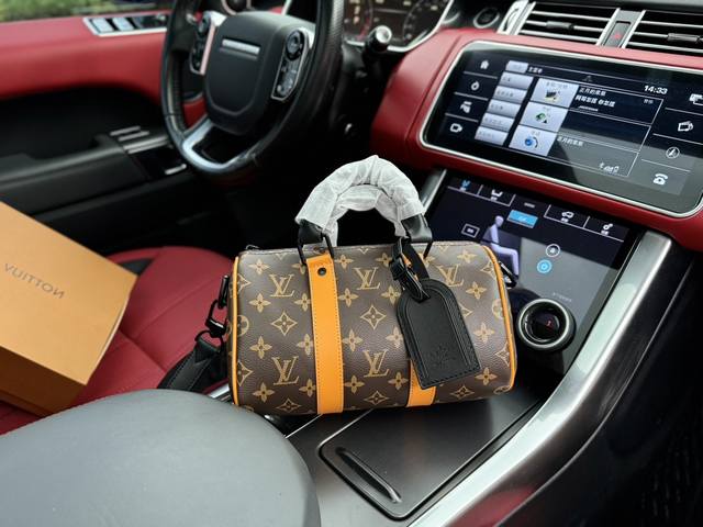 升级版高端货 新款 “ Louis Vuitton”单肩包 M46687 Louis Vuitton Keepall Bandoulière 25 老花系列可拆