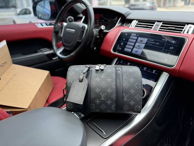 牛皮升级版高端货 新款 “Louis Vuitton”Lv单肩包路易威登斜挎包 M45936 City Keepall 手袋 Keepall 旅行袋浓缩经典构型