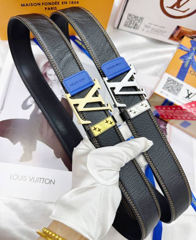 皮带：Lv..路易..威登顶级复刻. 腰带：原单品质百分百进口原厂头层牛皮，保证真皮。贴皮雾面工艺.真空电镀.永不掉色.24K纯钢扣鳄鱼皮纹路双面可用专柜同等质