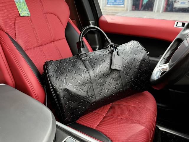 50厘米 高端货 新款 “ Louis Vuitton ”Lv旅行袋 路易威登旅行包 M44810 Louis Vuitton Keepall 50 可拆卸可调