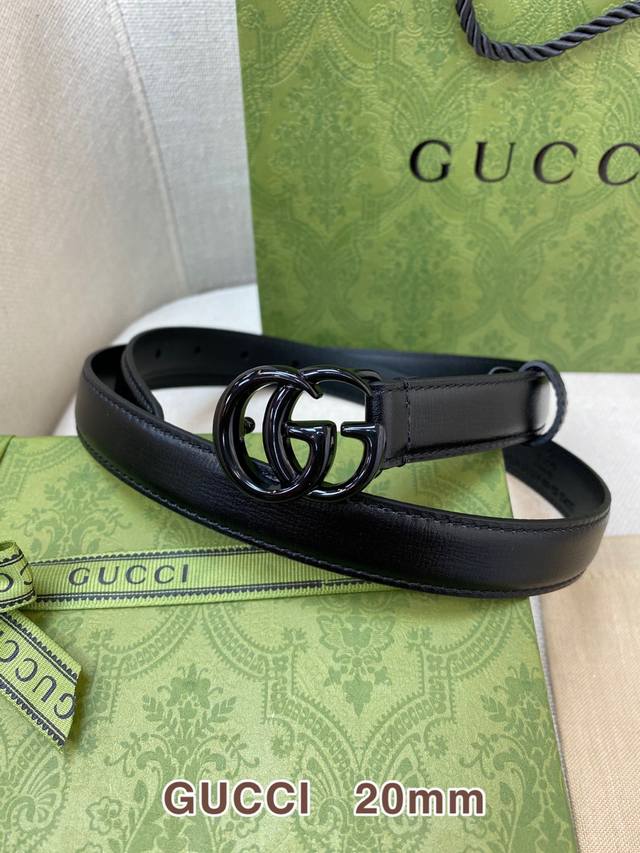 Gucci 古奇官网经典 正品规格 2.0Cm原版品质头层小牛皮搭配进口底