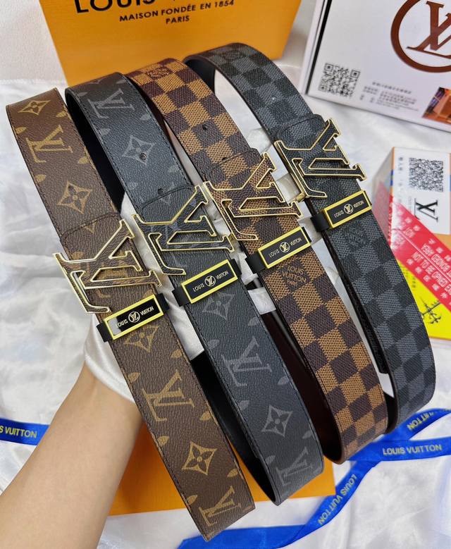 皮带：Lv..路易..威登顶级复刻. 腰带：原单品质百分百头层牛皮，保证真皮。雕花镂空工艺.真空电镀.永不掉色.24K纯钢扣头层老花，黑格，棕格，黑花，格仔系列