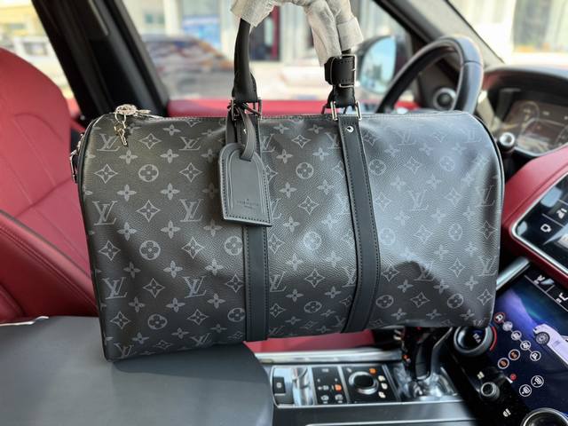 全钢五金芯片 高端货 新款 “ Louis Vuitton ”Lv旅行袋 路易威登旅行包 M40569 Louis Vuitton Keepall 45 经典老