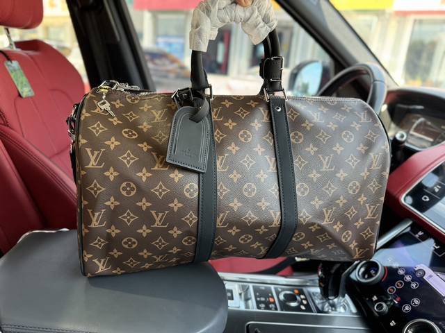 全钢五金芯片 高端货 新款 “ Louis Vuitton ”Lv旅行袋 路易威登旅行包 M56711 Louis Vuitton Keepallbandoul