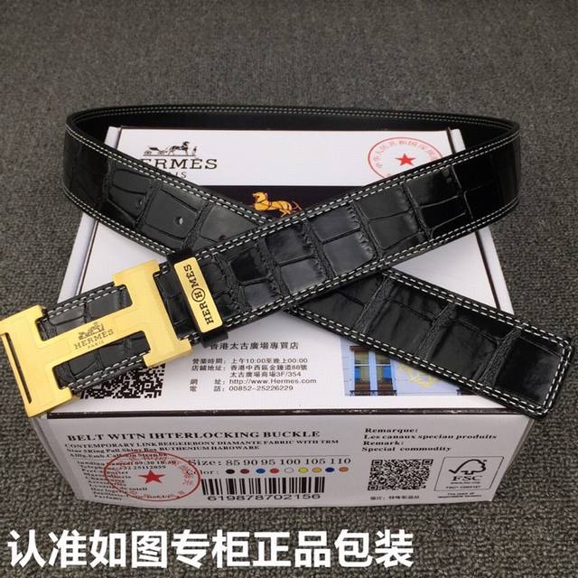 品牌：爱马仕.Hermes鳄鱼纹 型号：原单！请认准如图专柜包装 等级：意大利进口百分百头层牛皮，Hermes.爱马仕，世界著名奢侈品品牌。进口头层牛皮，国外专