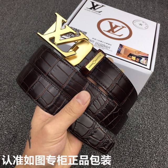 品牌：Lv.易路威登自动扣 型号：原单！认准如图专柜正品包装 等级：意大利进口头层牛皮，自动扣，鳄鱼纹，Lv.易路威登，世界著名奢侈品品牌，国外专柜有同款时尚又 - 点击图像关闭