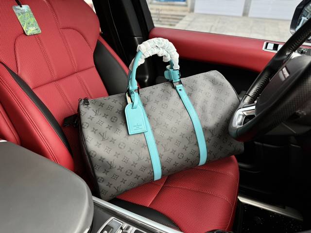 高端货 新款 “ Louis Vuitton ”Lv旅行袋 路易威登旅行包 M11480 Louis Vuitton Keepall Bandouliere 可