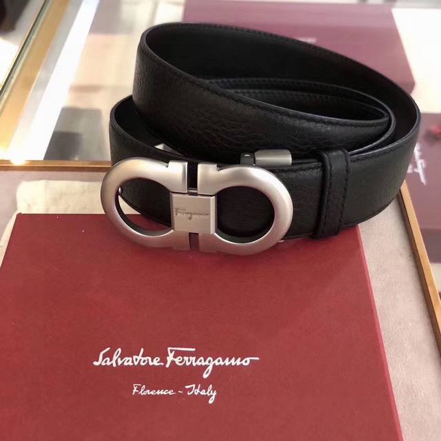 Ferragamo 此款采用進口皮制作 專櫃原單品質 搭配原版gancio五金 3.5Cm规格 可调式皮带 看图下单