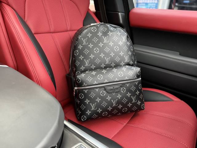 高端货 新款 “Louis Vuitton 路易威登”双肩包 M22545 Louis Vuitton Discovery 经典logo花纹 涂层帆布拼牛皮革饰