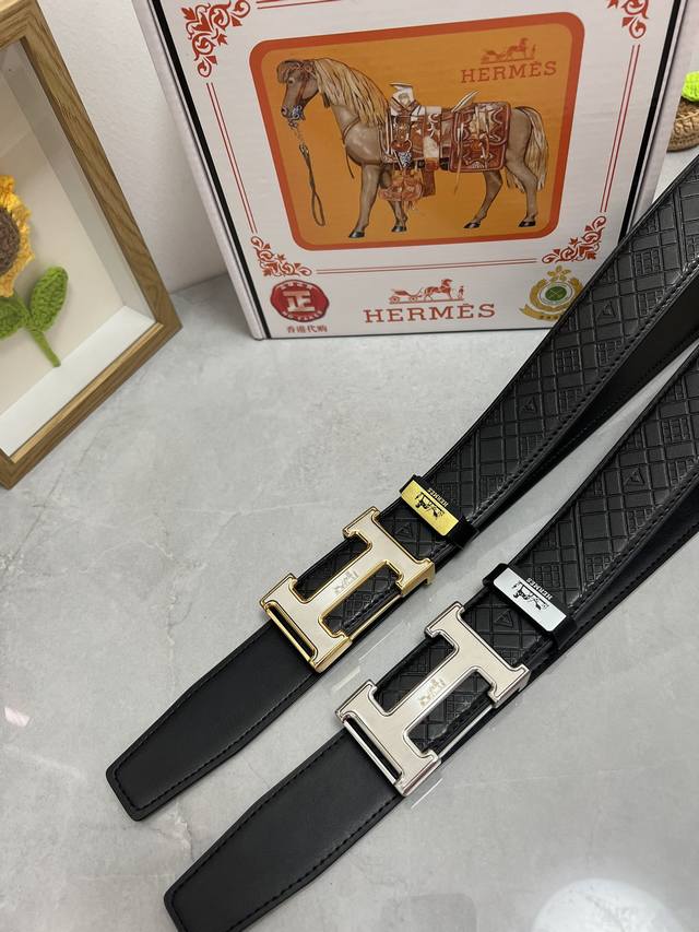 品名：爱马仕.Hermès 原单 材质：原单牛皮腰带 百分百头层牛皮腰带保证真皮，24K纯钢扣，专柜原单品质、做工精细，时尚大牌，送人自用首选 包装： 请认准如