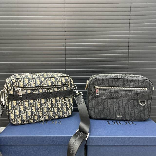 Dior 迪奥 Safari信使包 Cd刺绣针织相机包 男女通用斜挎包 单肩包 采用精湛镶嵌细工，经典百搭 实物拍摄 原厂原版面料 配送防尘袋 礼盒 26 X