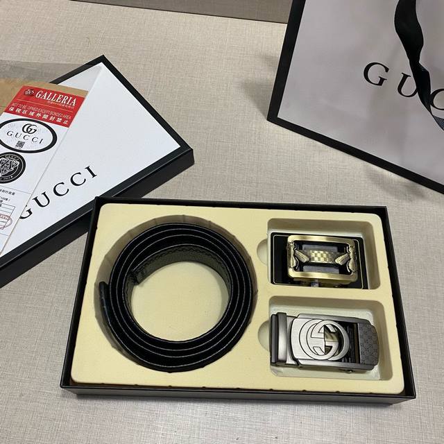 Gucci.古驰 古驰 于1921年创立于佛罗伦萨，是全球卓越的奢华精品品牌之一。此款式 38Mm 是如今最火爆款礼盒