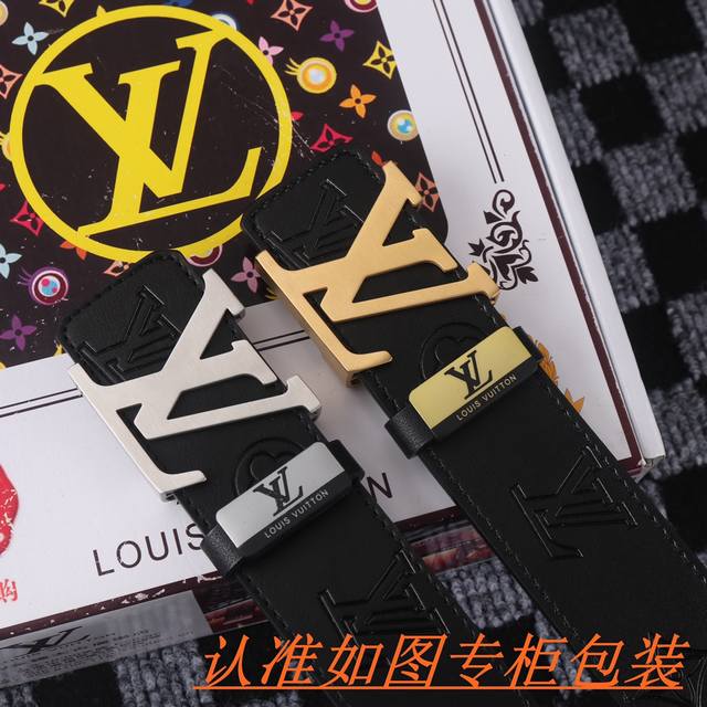 品名：Lv 路易斯登 原单 材料：百分百头层牛皮，保证真皮。专柜原单品质、做工精细，送人自用首选 包装： 请认准如图专柜包装，赠送打孔器，银联发票，宽度3.8C