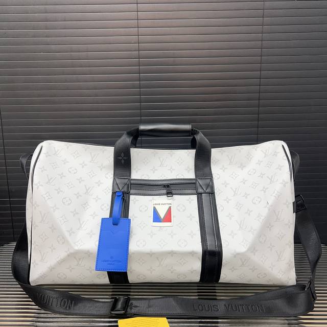 Louisvuitton 路易威登 Keepall Sport 美洲杯 旅行袋 手提包袋 机场包 采用精湛镶嵌细工，实物拍摄 原厂原版面料 配送 防尘袋 55