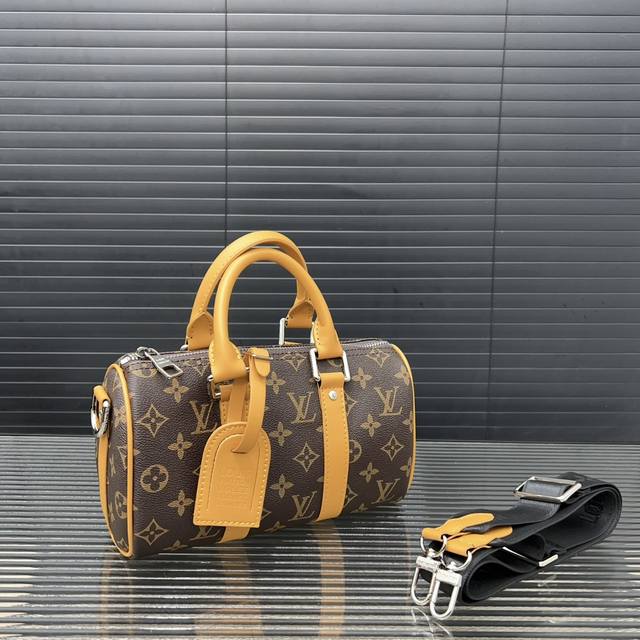 Louisvuitton 路易威登 Keepall 25 系列手袋 印花手提斜挎包 单肩包 采用精湛镶嵌细工，实物拍摄 原厂原版面料 配送防尘布袋 礼盒 15