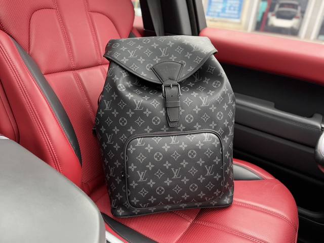 升级版高端货 新款 “ Louis Vuitton”Lv双肩包 路易威登双肩包 M46683 Louis Vuitton Montsouris 通体老花满印抽绳