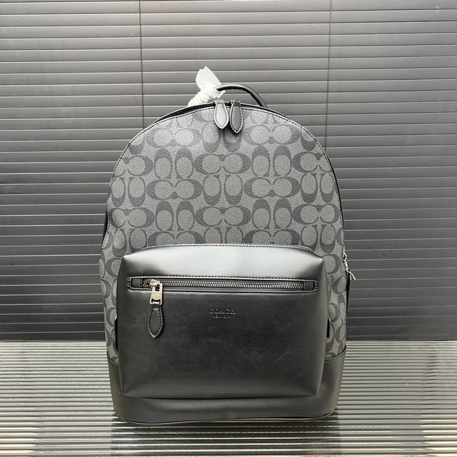 Coach 蔻驰 West双肩包 男女通用大容量背包 经典logo搭配原厂工艺材质 休闲百搭 采用精湛镶嵌细工，实物拍摄 原厂原版面料 配送防尘袋 32 X 4