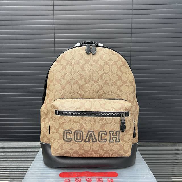 Coach 蔻驰 Graham双肩包 男女通用大容量背包 经典logo搭配原厂工艺材质 休闲百搭 采用精湛镶嵌细工，实物拍摄 原厂原版面料 配送防尘袋 32 X